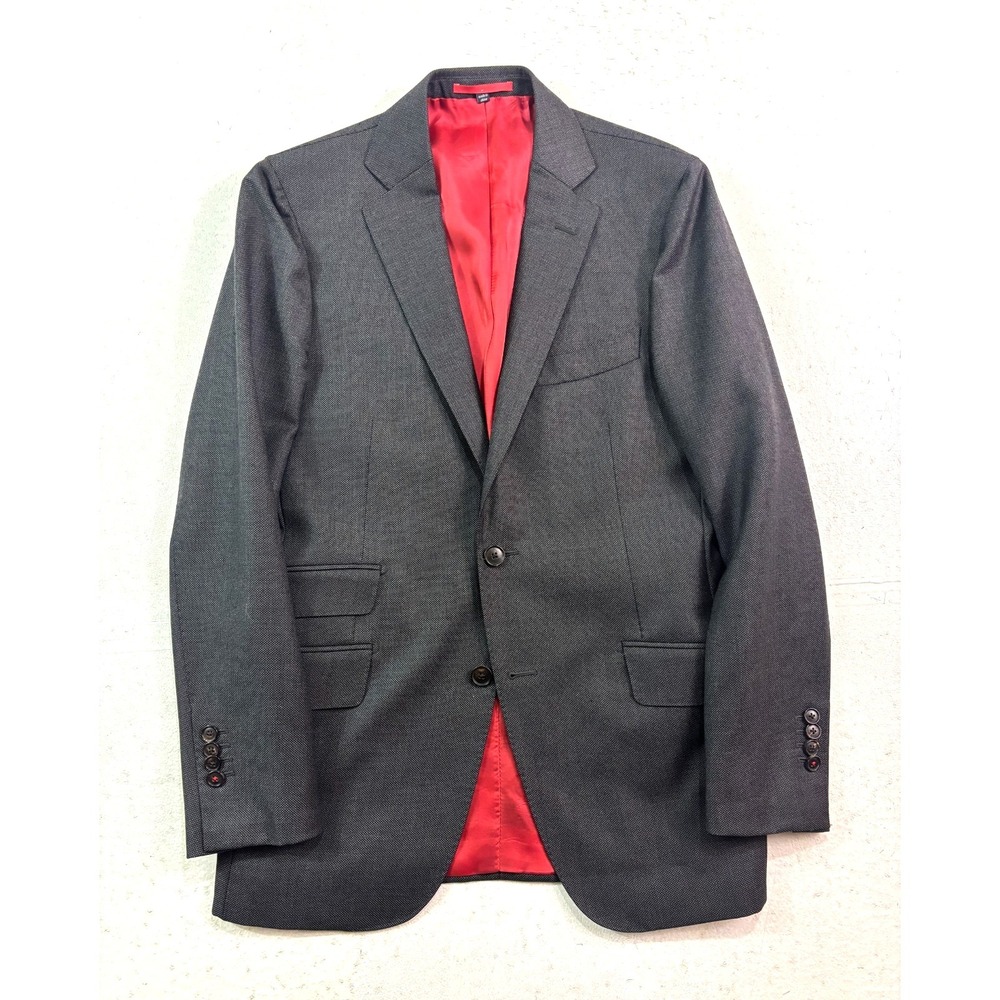 Suitsupply 36R Charcoal Nailhead Sienna Int Blazer Jacket‎ Sport Suit Coat Wool